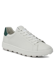 SNEAKERS GEOX UOMO SPHERICA ECUB-1 BIANCO/VERDE U45GPA 0009B C1966