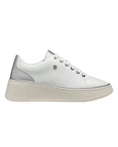 SNEAKERS GEOX DONNA   D SUNNETTY A - GBK+GBK PERL.   WHITE/SILVER D55YHA 054AJ C0007