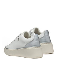 SNEAKERS GEOX DONNA   D SUNNETTY A - GBK+GBK PERL.   WHITE/SILVER D55YHA 054AJ C0007