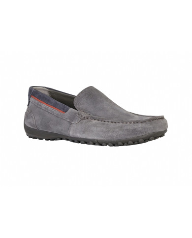 MOCASSINO GEOX UOMO U SNAKE MOC B SUEDE GREY U0207B 00022 C1996