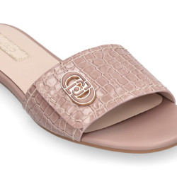 CIABATTE LIU JO DONNA SANDY 03 - SLIPPER PRINTED COCCO SPREAD NUDE SA6127EX06851315