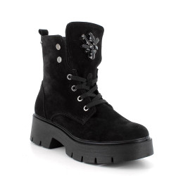 STIVALETTO IGI&CO DONNA SCAMOSCIATO NERO CON TACCO 5CM 6665500