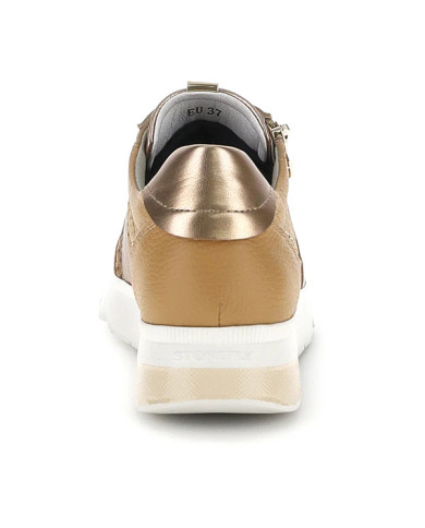 SNEAKERS STONEFLY DONNA SPOCK 47 ZIP SUE/NAP/LAMINATED BROWN/ROSE GOLD 223579 EC1