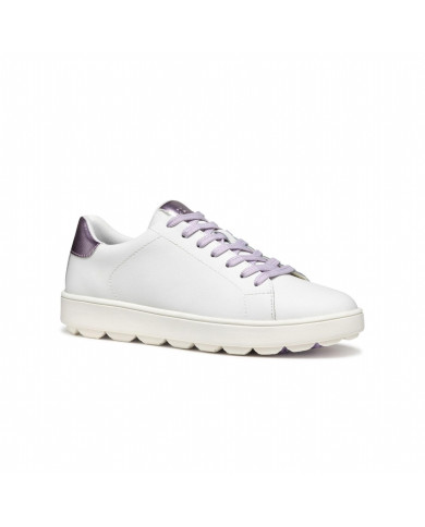 SNEAKERS GEOX DONNA   D SPHERICA ECUB-1 A - VI.RI+SI WHITE/LILAC  D45WEA 09BNF C0761