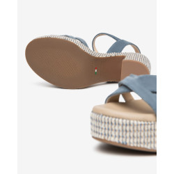 SANDALO CON TACCO NEROGIARDINI DONNA VELOUR AVIO PU.CASSOLA E616070D/203