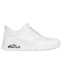 SNEAKERS SKECHERS DONNA UNO - BANKSIA LUXE 177118 WHT