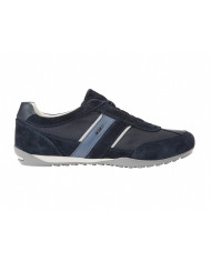 SNEAKERS GEOX UOMO U WELLS A - SCAM.+TESSUTO NAVY U82T5A 02211 C4002