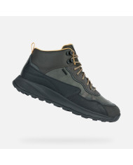SNEAKERS IMPERMEABILI GEOX UOMO MID-CUT ANTRACITE/NERO TERRESTRE ABX U36EZA 0MEBU C9999