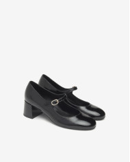 DECOLLETE' NEROGIARDINI DONNA MARY JANE NAPLAK NERO TPU OREO NERO TACCO 5CM I514360D/100