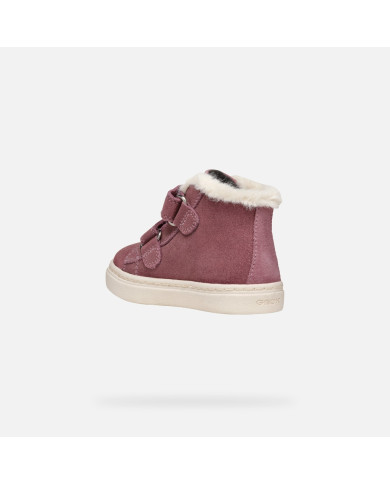 SNEAKERS GEOX BAMBINA B NASHIK WPF A - SCAM.BRILL.   ROSE SMOKE TG:24/27 B465XA 00077 C8025/BE