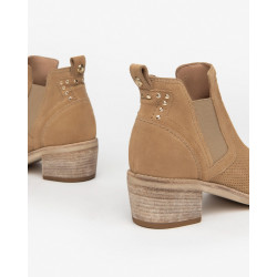 TRONCHETTI NEROGIARDINI DONNA IN SUEDE AMBRA E409780D/424