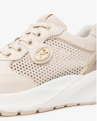 SNEAKERS NEROGIARDINI DONNA VELVET MILK 1039 T.NORA LATTE 02 T.BRILL PLATINO 6074 SUNRISE E615180D/710