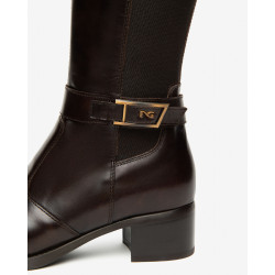 STIVALI NEROGIARDINI DONNA MANOLETE T.DI MORO ELASTICO T.MORO TR BRESCIA TACCO 4CM I514644D/300