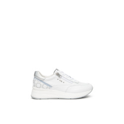 SNEAKERS NEROGIARDINI DONNA SKIPPER BIANCO SKIPPER BIANCO T.GIOVE BIANCO/GRIGI VELOUR E615190D/707