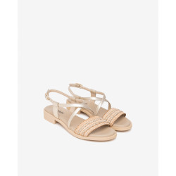 SANDALO NEROGIARDINI DONNA ETOILE SAND MIELE TR ACCRA 592 BEIGE E615900D/418