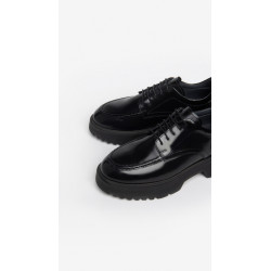 STRINGATE NEROGIARDINI DONNA IN PELLE NERO I308163D/100