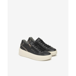 SNEAKERS  NEROGIARDINI DONNA GUANTO NERO T.BRILL ANTRACITE PU.GUATEMALA I514212D/100