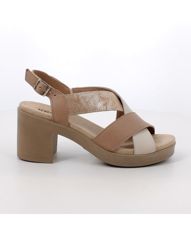 SANDALI CON TACCO CAPRA TAM/VITELLO CON FIBBIA 1171211