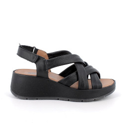 SANDALO CON ZEPPA IGI&CO DONNA SI.NAPPA BOTTAL NERO 7666700