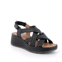 SANDALO CON ZEPPA IGI&CO DONNA SI.NAPPA BOTTAL NERO 7666700