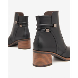 TRONCHETTI NEROGIARDINI DONNA GUANTO NERO TR CANBERRA T.MORO TACCO 5CM I411303D/100