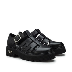 MOCASSINO CULT DONNA SLASH 4210 LOW W LEATHER BLACK CLW421000