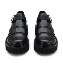 MOCASSINO CULT DONNA SLASH 4210 LOW W LEATHER BLACK CLW421000