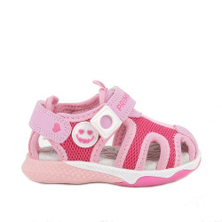 SANDALO PRIMIGI PRIMI PASSI BAMBINA T.RETE/NAPPA PU FUXIA/ROSA 1456100    