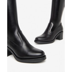 STIVALI NEROGIARDINI DONNA IN PELLE GUANTO NERO TR SPADA TACCO 6,5CM  I411810D/100