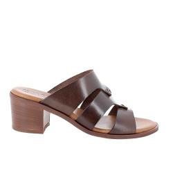 CIABATTA CON TACCO IGI&CO DONNA PELLE SINTETICA MARRONE SCURO TACCO 5,7CM 5689100