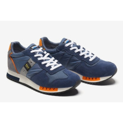 SNEAKERS BLAUER UOMO S3QUEENS01/STO-QUEENS01-NAVY/ORANGE