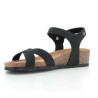 SANDALO BIONATURA DONNA 12 FREGENE IMB. NABUK NERO 12FREGE-I-NABNER