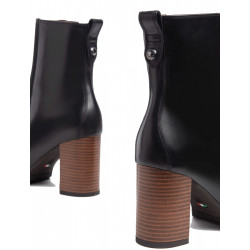 TRONCHETTI NEROGIARDINI DONNA IN PELLE NERO 8CM I308193D/100