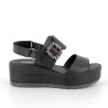 SANDALO CON ZEPPA IGI&CO DONNA   NAPPA SOFT  NERO 7667300