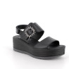 SANDALO CON ZEPPA IGI&CO DONNA   NAPPA SOFT  NERO 7667300