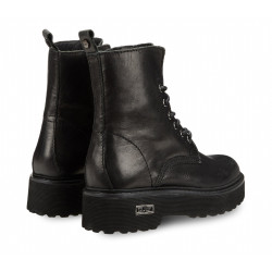 Anfibio Cult Slash 1814 Mid W Leather Black Donna Nero