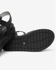 SANDALO NEROGIARDINI DONNA IN PELLE GUANTO NERO TR PAMPLONA 9681/001 E 617050D/100