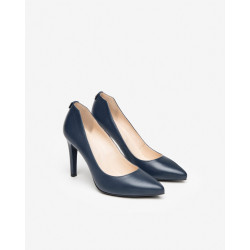 DECOLLETE' NEROGIARDINI DONNA PELLE BLU TACCO 9,5CM E413500DE/200