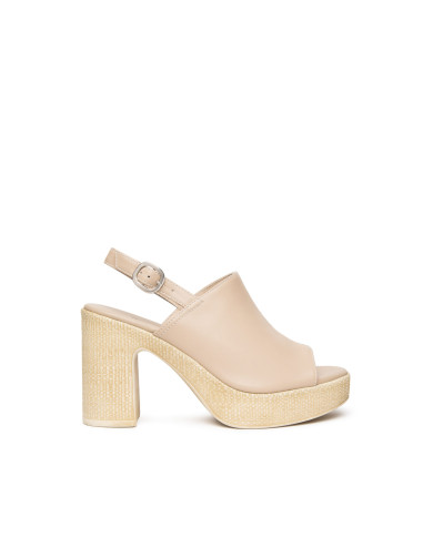 SANDALO CON TACCO NEROGIARDINI DONNA TAMIGI NERO PU.MONOD.MEDA NERO TACCO 6 CM E617012D/100