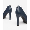 DECOLLETE' NEROGIARDINI DONNA PELLE BLU TACCO 9,5CM E413500DE/200