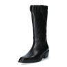 STIVALE CULT DONNA DOLORES 4375 MID W LEATHER BLACK CLW437500