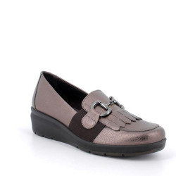 MOCASSINI ENVAL SOFT DONNA IN PELLE BRONZO ZEPPA 4,1CM 6763222