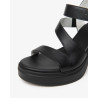 SANDALI CON TACCO NEROGIARDINI DONNA IN PELLE TAMIGI NERO PU.TOLOSA NERO+INSERTO E616080D/100