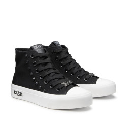 SNEAKERS CULT DONNA PLACEBO 3643 MID W CANVAS BLACK CLW364301