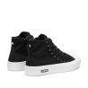 SNEAKERS CULT DONNA PLACEBO 3643 MID W CANVAS BLACK CLW364301