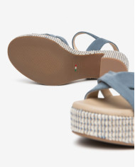 SANDALO CON TACCO NEROGIARDINI DONNA VELOUR AVIO PU.CASSOLA E616070D/203