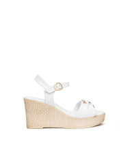 SANDALI CON TACCO NEROGIARDINI DONNA CILE BIANCO PU.MONOD.GELA E615980D8707