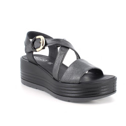 SANDALI CON ZEPPA IGI&CO DONNA  SI.DUBAI/NAPPA NERO 1164700