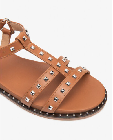 SANDALO NEROGIARDINI DONNA ARMENIA COGNAC TR TEULADA E615921D/329