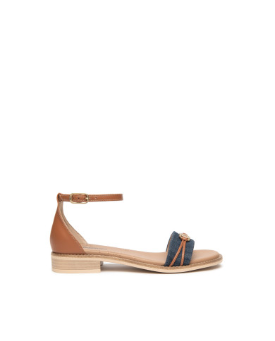 SANDALI NEROGIARDINI DONNA T.TINTO JEANS 9 ARMENIA COGNAC TR BEVAGNA 592 BEIGE E615898D/214 